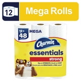 Charmin Toilet Paper Essentials Strong (12 Mega Rolls)
