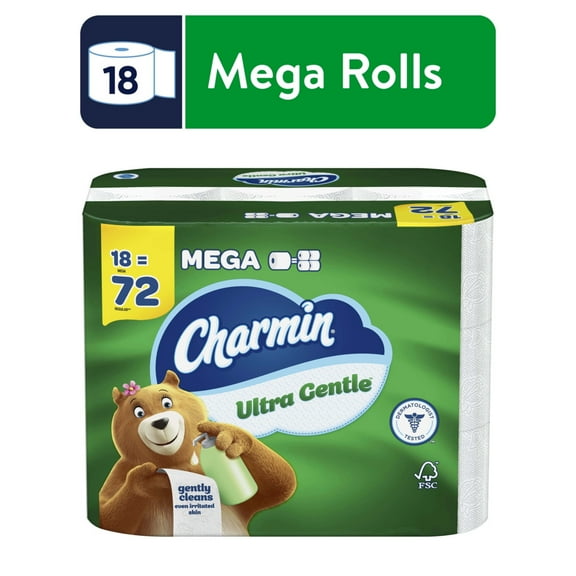 Charmin Ultra Gentle Toilet Paper (18 Mega Rolls)