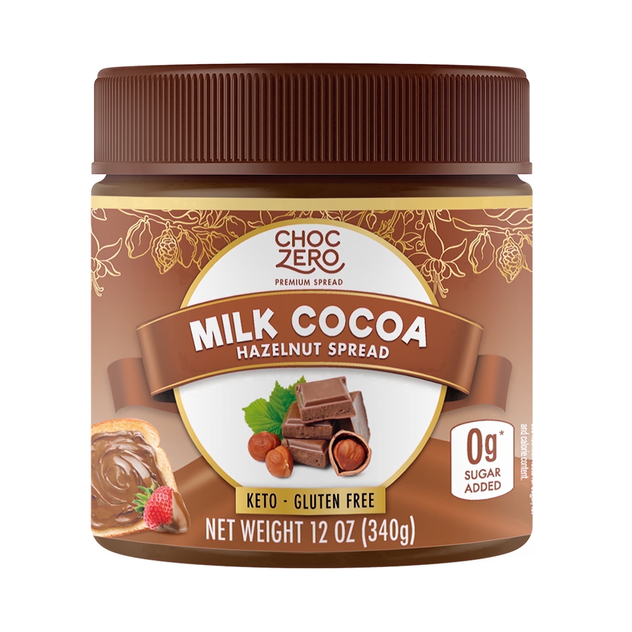 ChocZero Keto Spread Chocolate Hazelnut (12 oz)